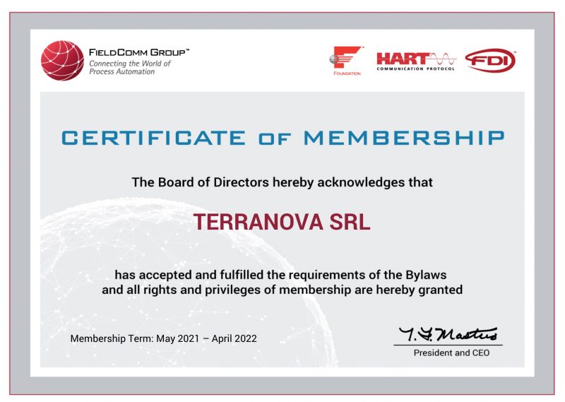 FIELDCOMM CERTIFICATE