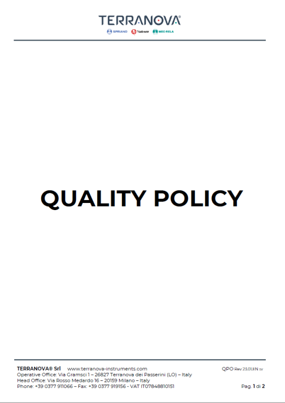 TERRANOVA-QUALITY-POLICY